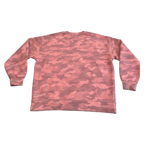 Lululemon Perfectly Oversized Crew Heritage 365 Camo Briar Rose Multi Sweatshirt - Picture 3 of 3